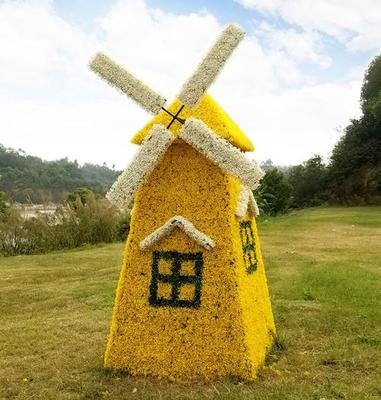張家口仿真綠雕工廠造型出售制作-稻草人